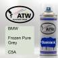 Preview: BMW, Frozen Pure Grey, C5A: 400ml Sprühdose, von ATW Autoteile West.